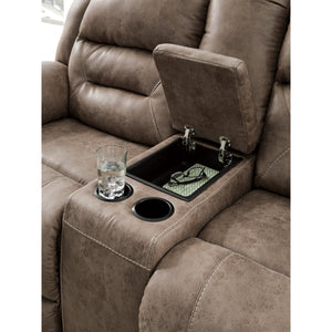 Stoneland Reclining Console Loveseat