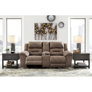 Stoneland Reclining Console Loveseat