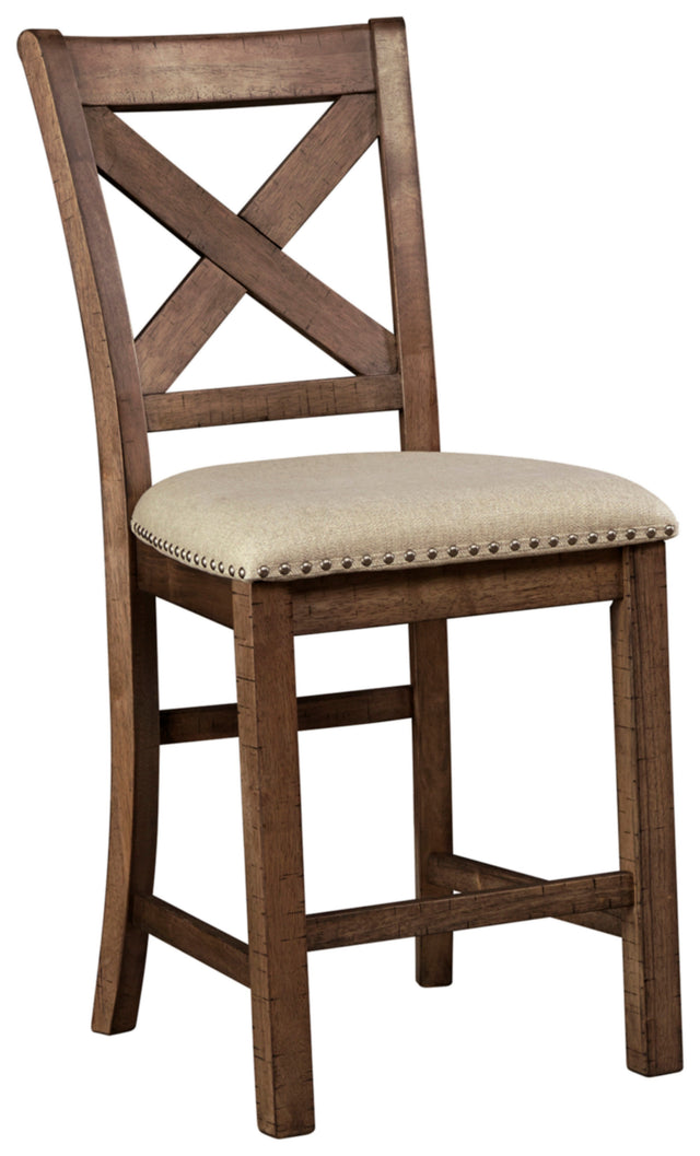 Moriville Nutmeg Set of 2 Counter Stools QK1028656