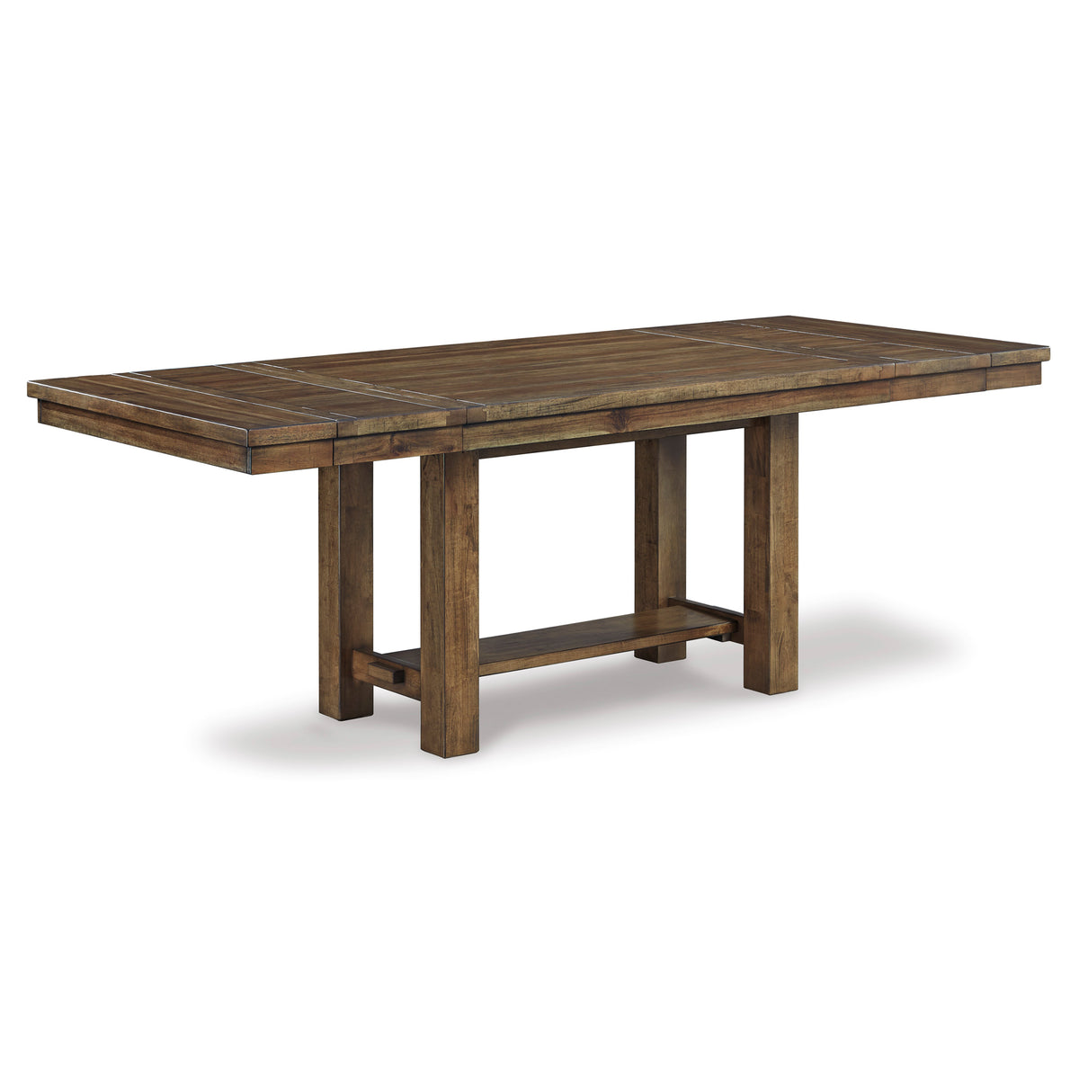 Front right view of Moriville Nutmeg Dining Table