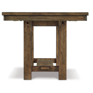 Side view of Moriville Nutmeg Dining Table
