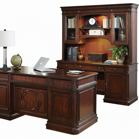 Brayton Manor Dark Brown 5 Piece Desk Set QK1033345