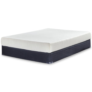 Front left view of Ashley Chime 8 Inch Memory Foam Queen Mattress