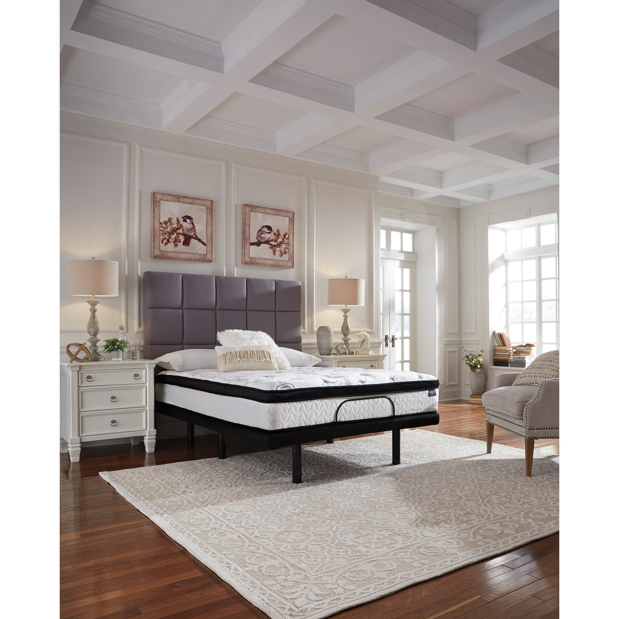 Front left view of Ashley Chime 12 Inch Hybrid Twin Mattress