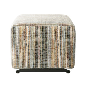 Side view of Gemily Brown Ottoman