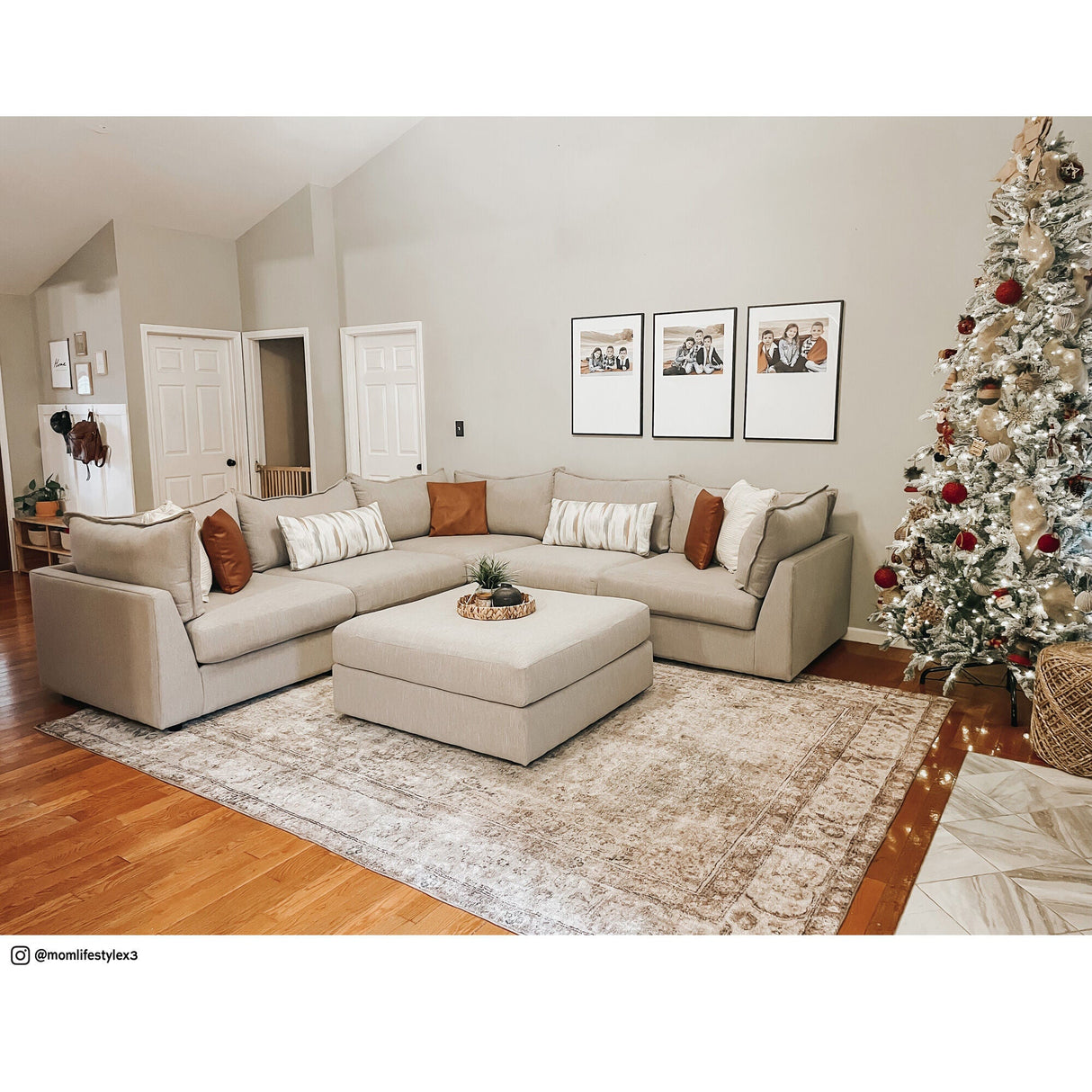 Room setting 8 featuring Floza Cremini 5 Piece Sectional