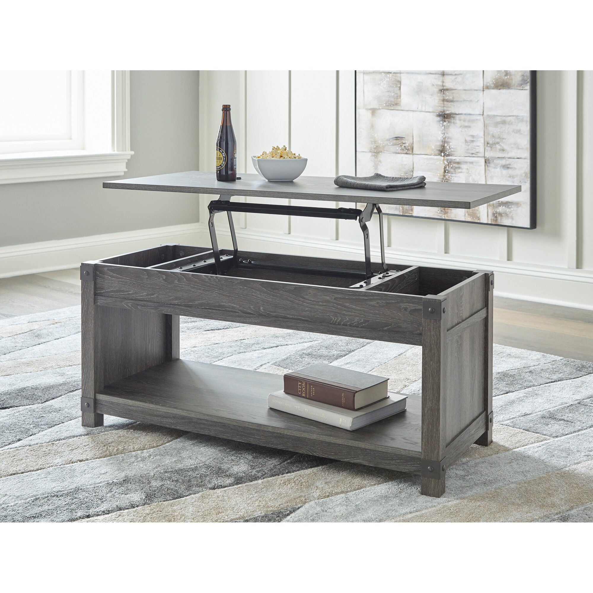 Freedan Lift Top Coffee Table – Slumberland