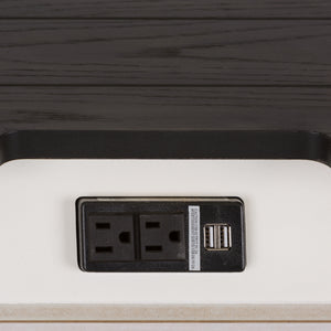 Detail view of Allyson Park White Nightstand
