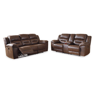 Stoneland Reclining Console Loveseat