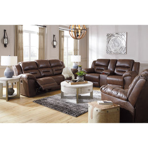 Stoneland Reclining Console Loveseat