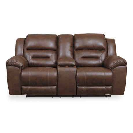 Stoneland Reclining Console Loveseat