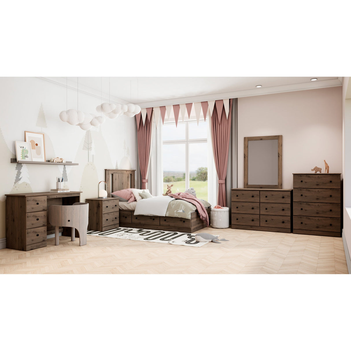 Essentials Side Style Panel Headboard