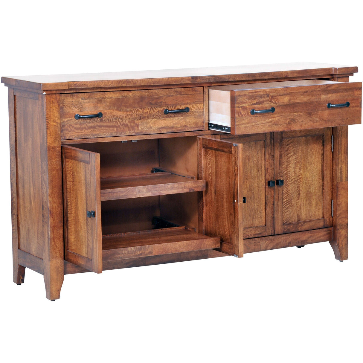 Detail view of Whistler Retreat Dark Walnut Buffet