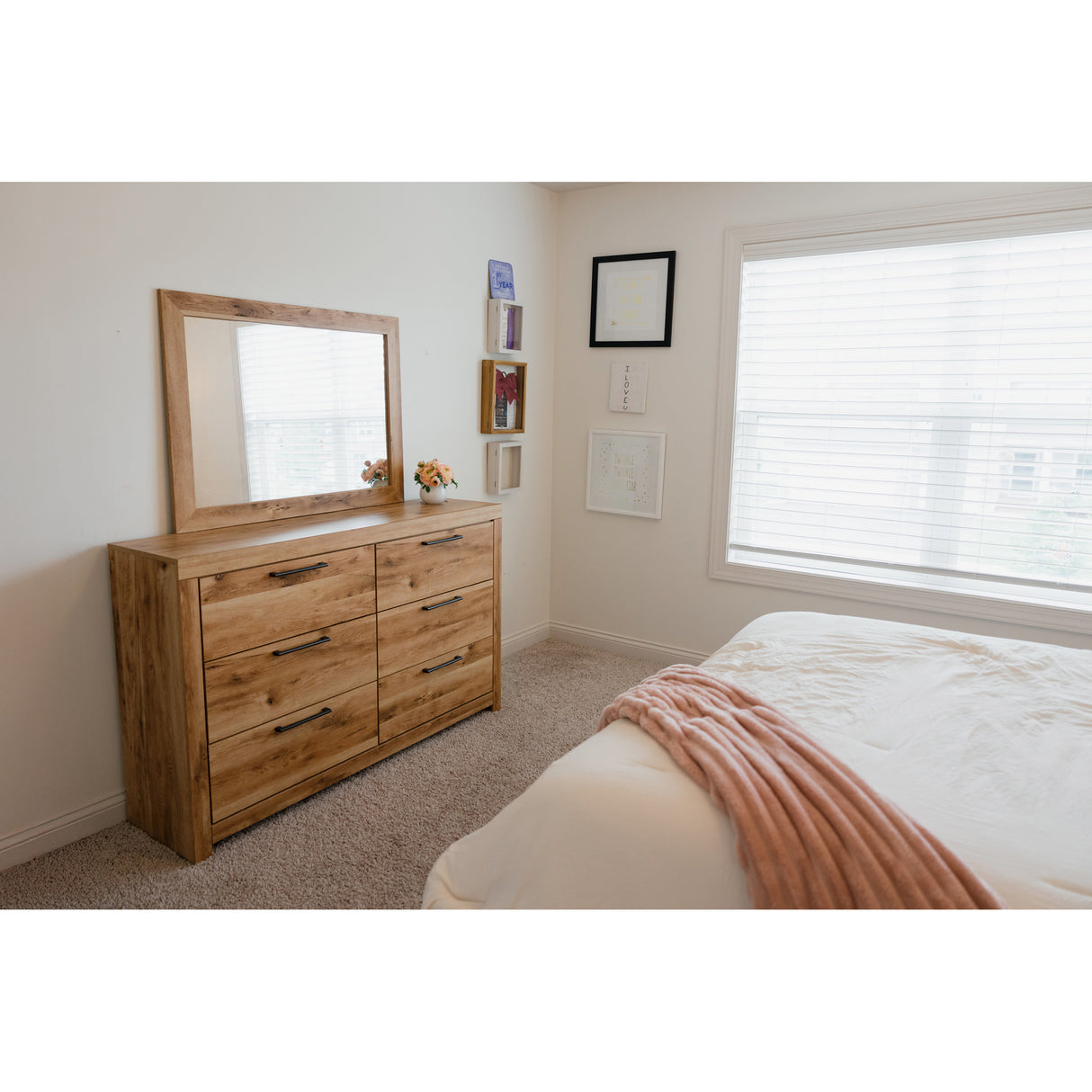 Room setting 9 featuring Hyanna Tan Dresser