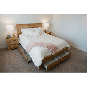 Room setting 9 featuring Hyanna Tan Queen Panel Storage Bed