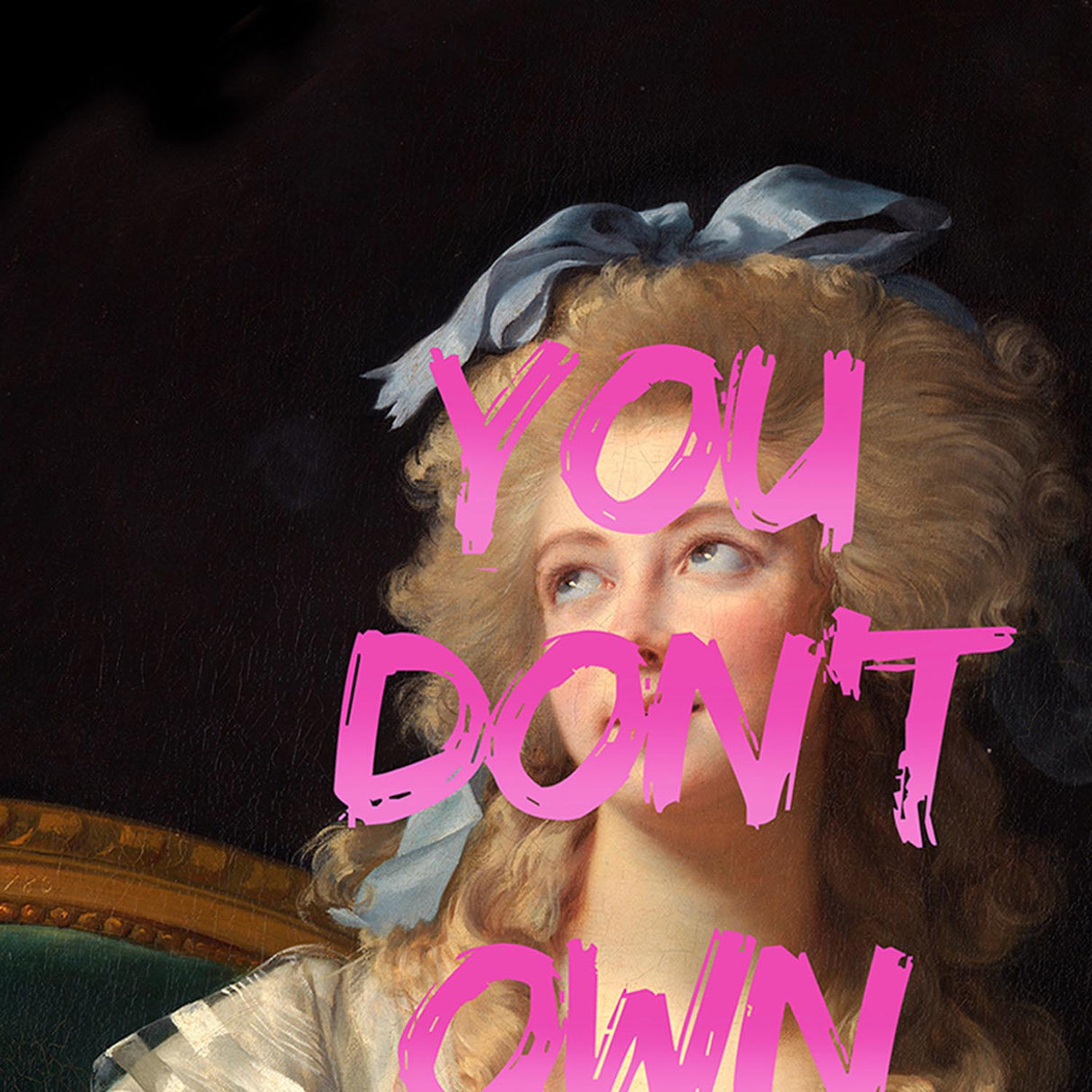 Swatch of the You Don't Own Me Wall Art
