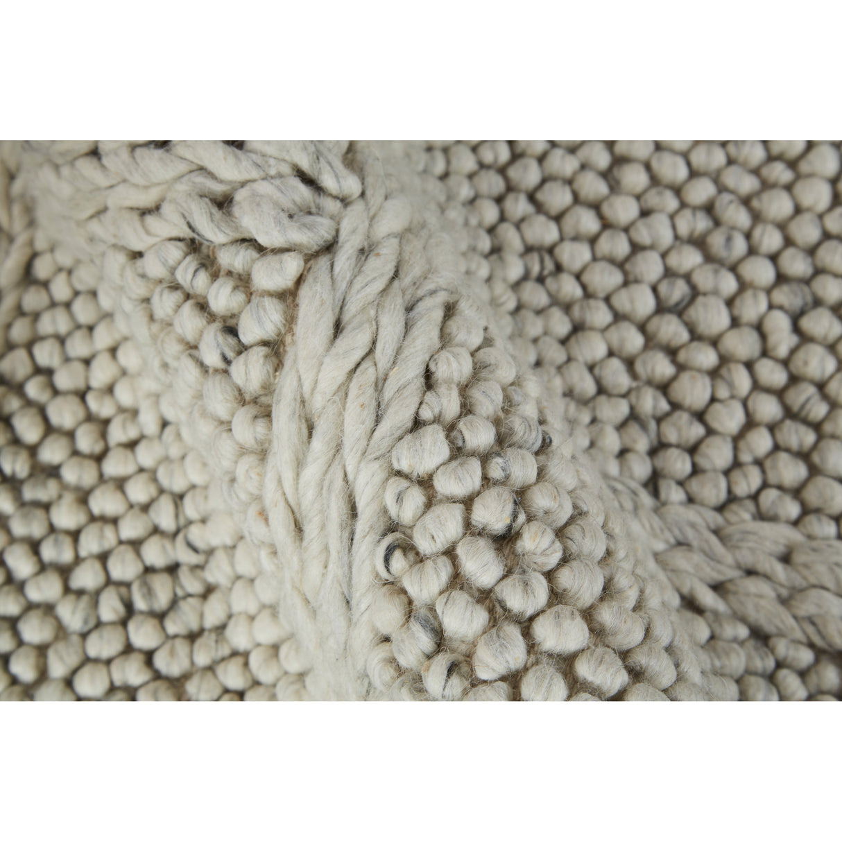 Detail view of Berkeley Ivory 5x8 Rug