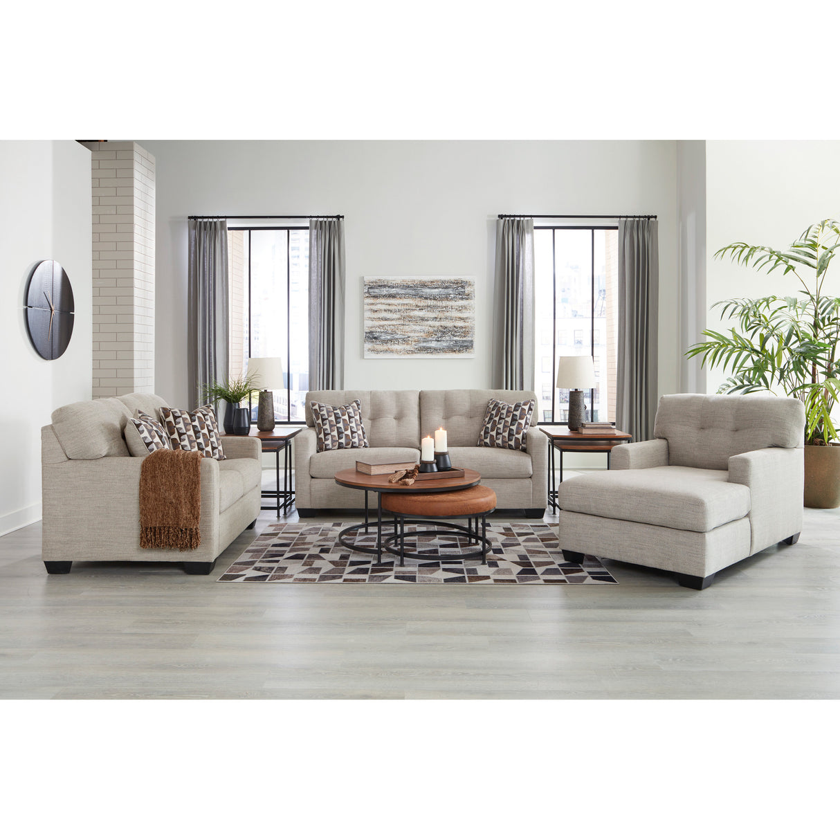 Room setting 3 featuring Mahoney Pebble Sofa