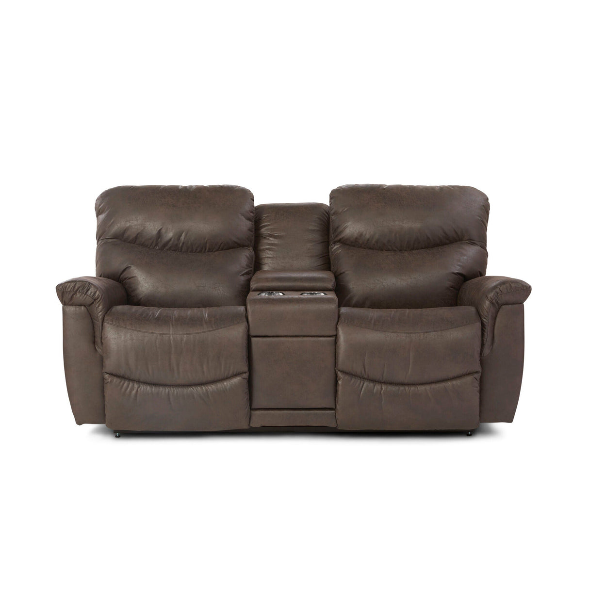 James Rec Loveseat With Console
