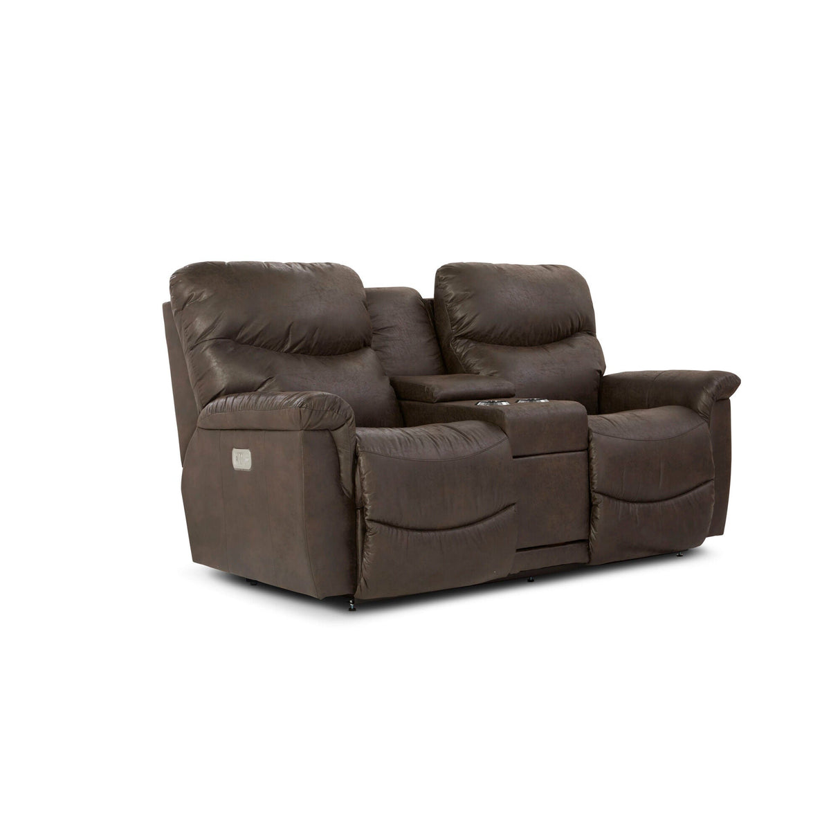 James Power Plus Reclining Console Loveseat