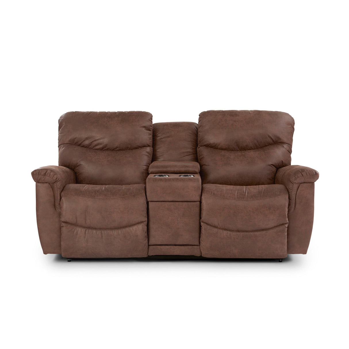 James Rec Loveseat With Console