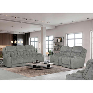 A room setting featuring Aire Ash Power+ Reclining Sofa