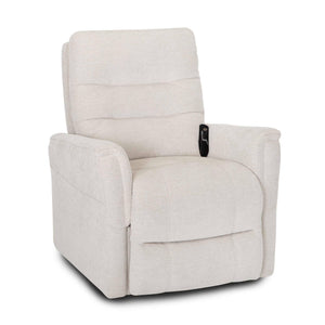 Front left view of Shale Linen Lift Chair Recliner
