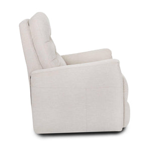 Left side view of Shale Linen Lift Chair Recliner