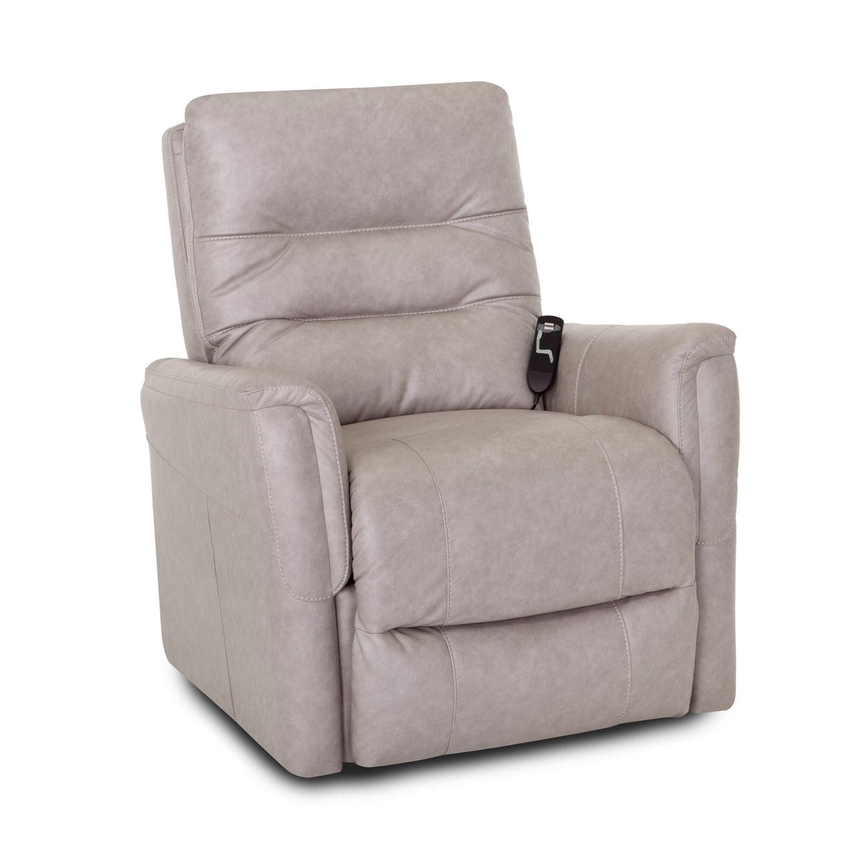 Front left view of Shale Silver Lift Chair Recliner