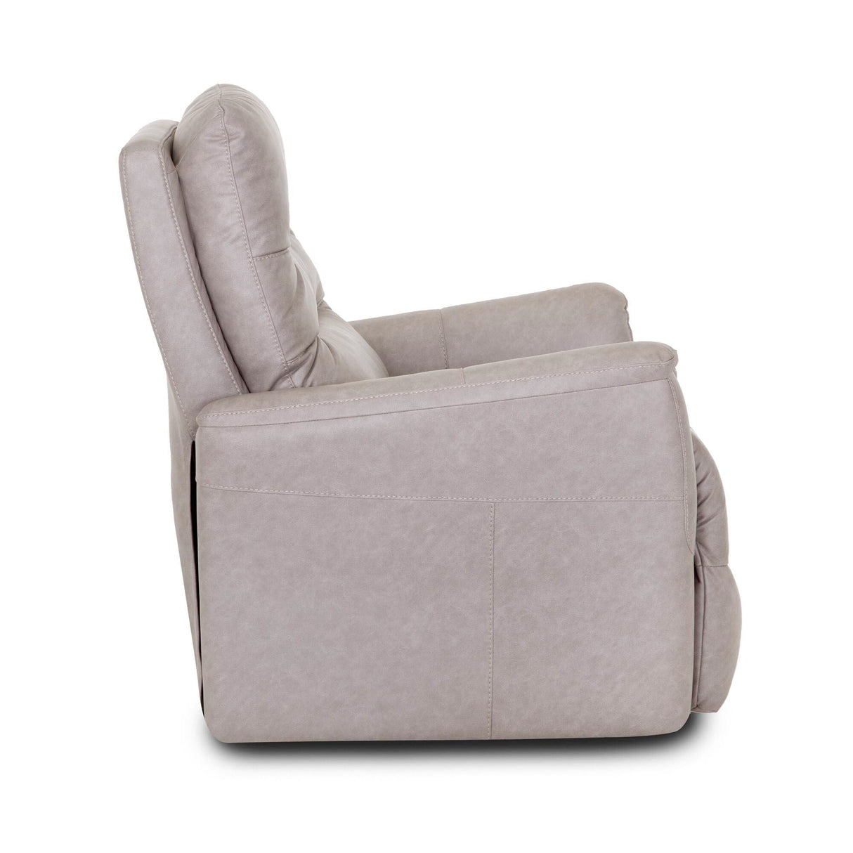 Left side view of Shale Silver Lift Chair Recliner