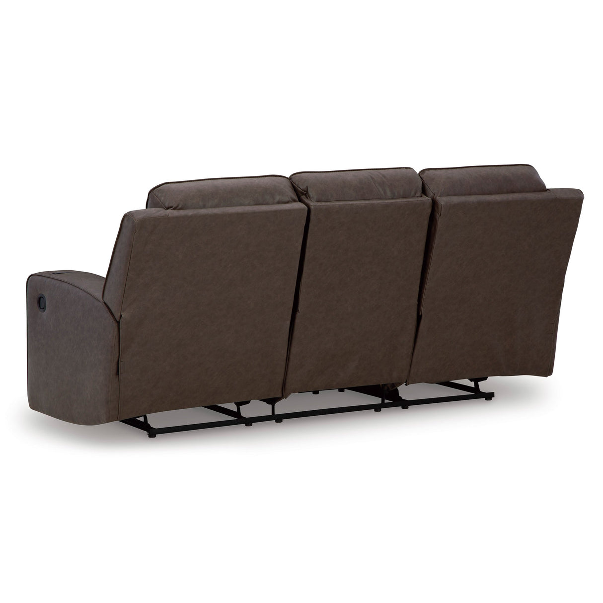 Back view of Lavenhorne Granite Reclining Drop Down Table Sofa