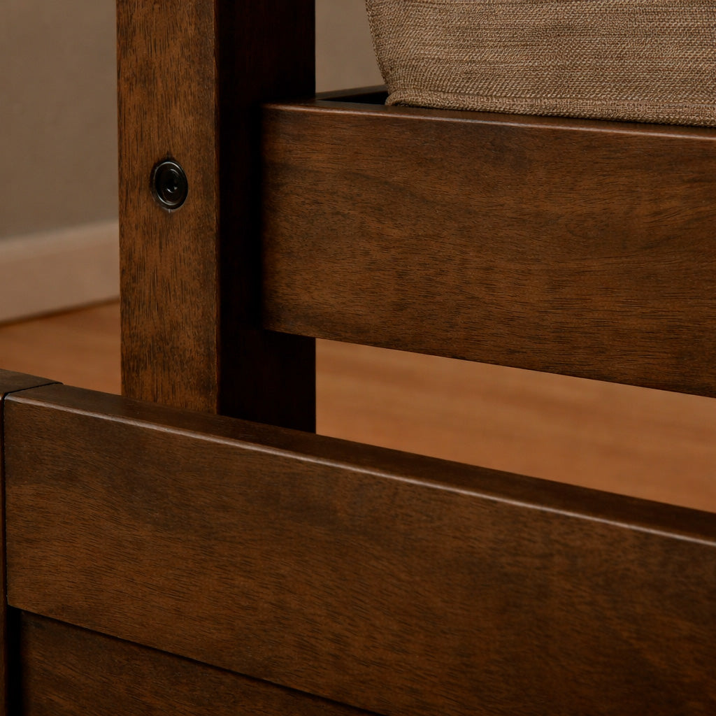 Swatch for the Boho Rustic Walnut Daybed with Pop Up Trundle