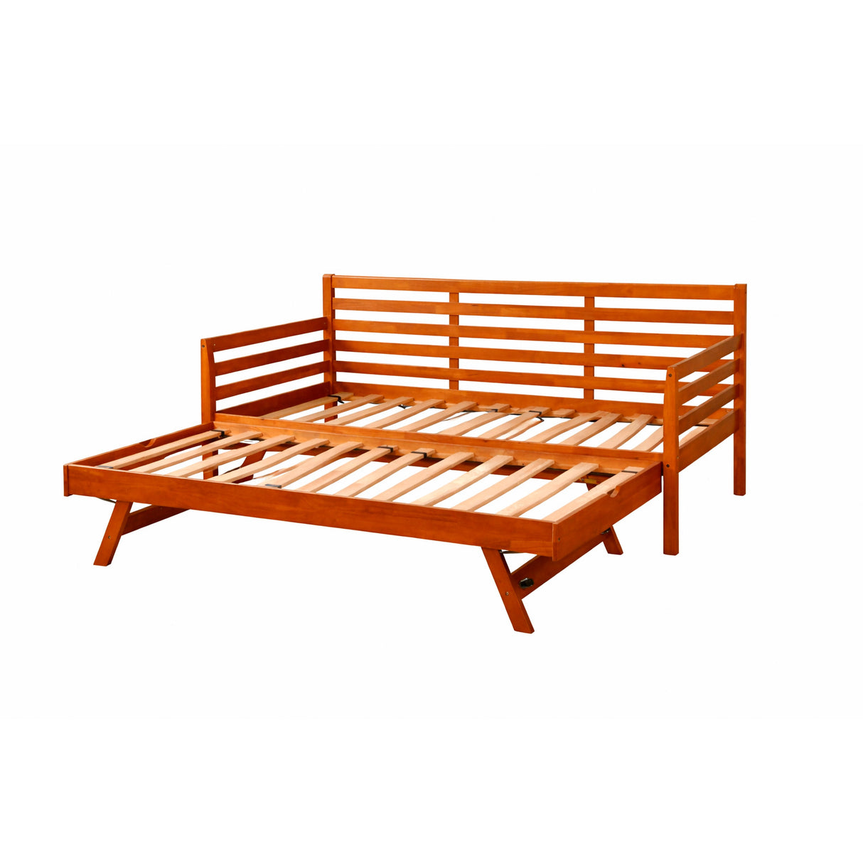 Front right view of Boho Barbados Daybed with Pop Up Trundle