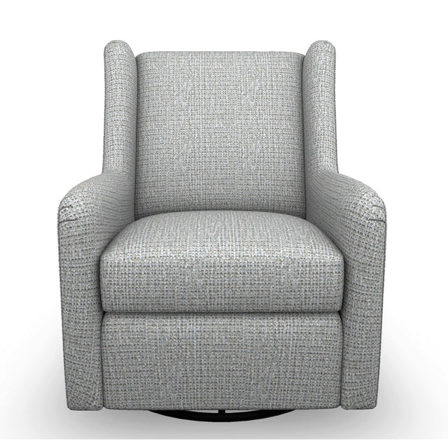 Brianna Gray Swivel Glide Chair QK1084621