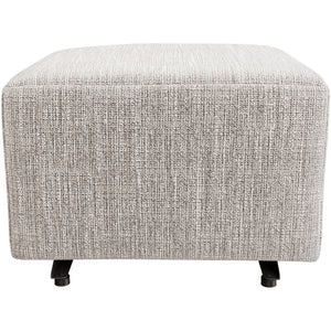 Side view of Brianna Gray Gliding Ottoman