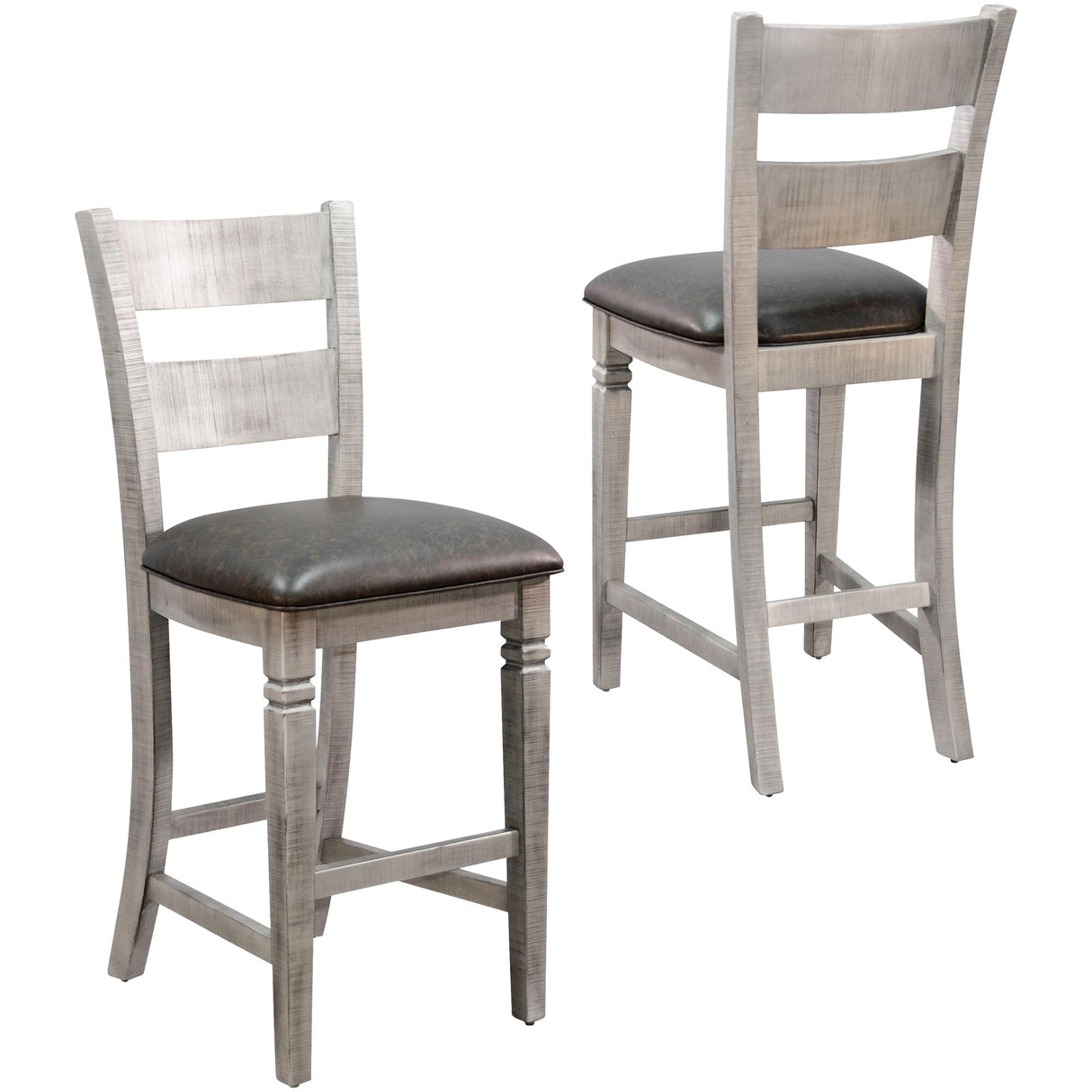 Alpine 30 Inch Ladderback Bar Stool