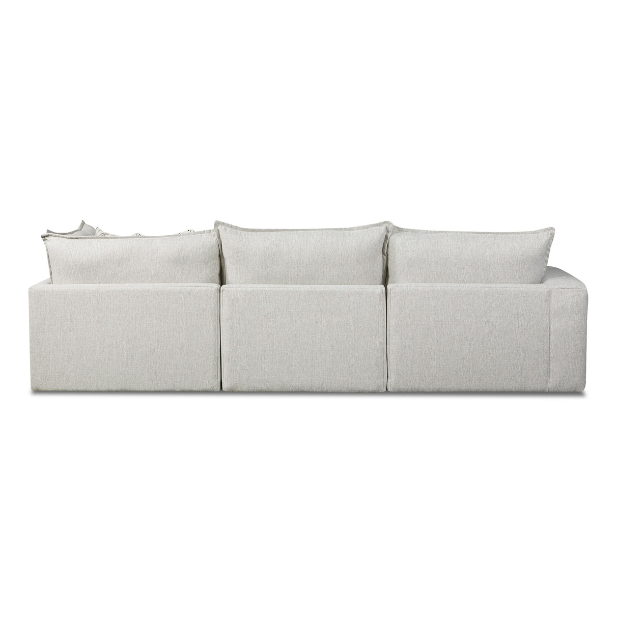 Back view of Floza 5 Piece Left Arm Sectional