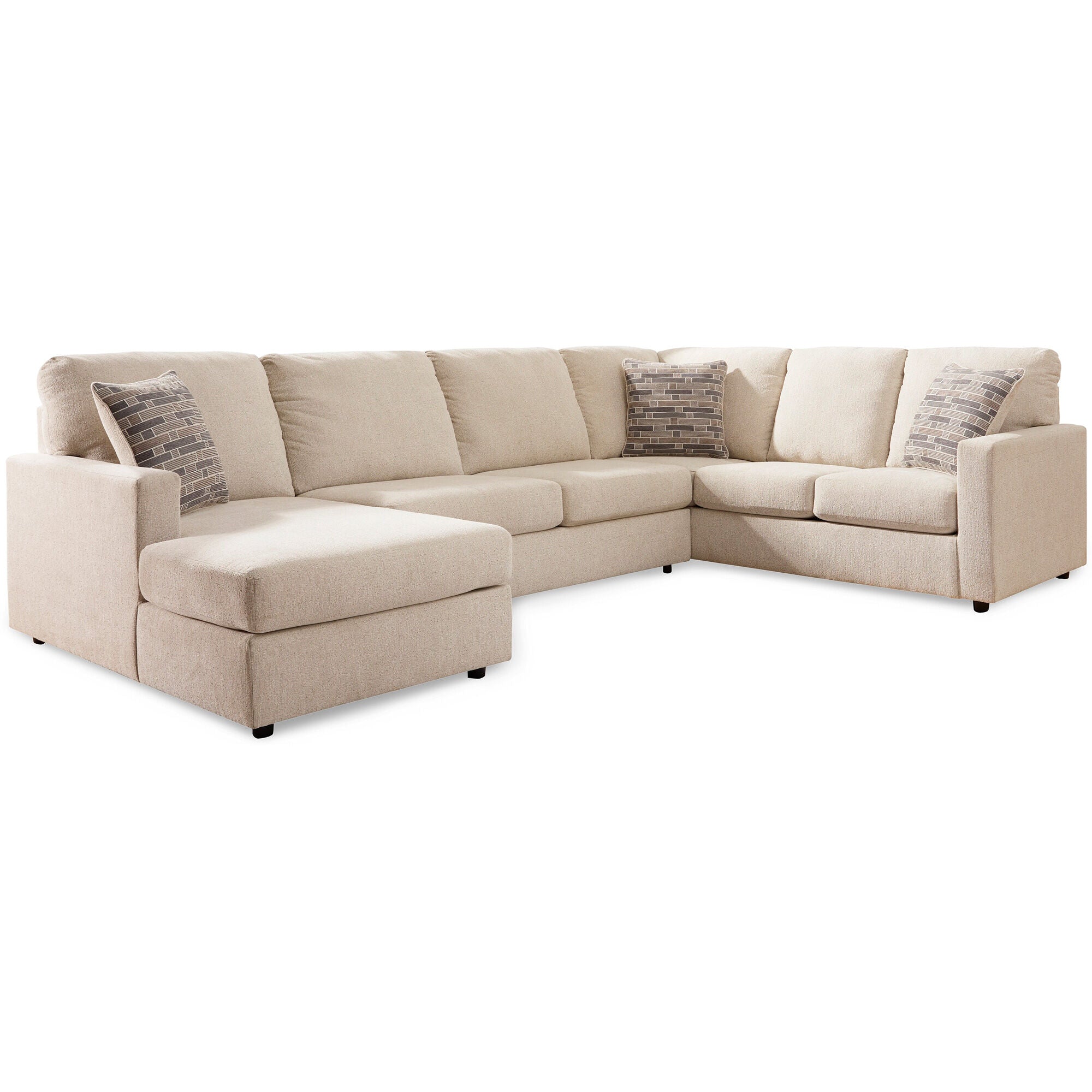 Edenfield 3 Piece Left Chaise Sectional with Ottoman - Thumbnail 2