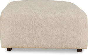 Edenfield Linen Oversized Accent Ottoman QK1085665