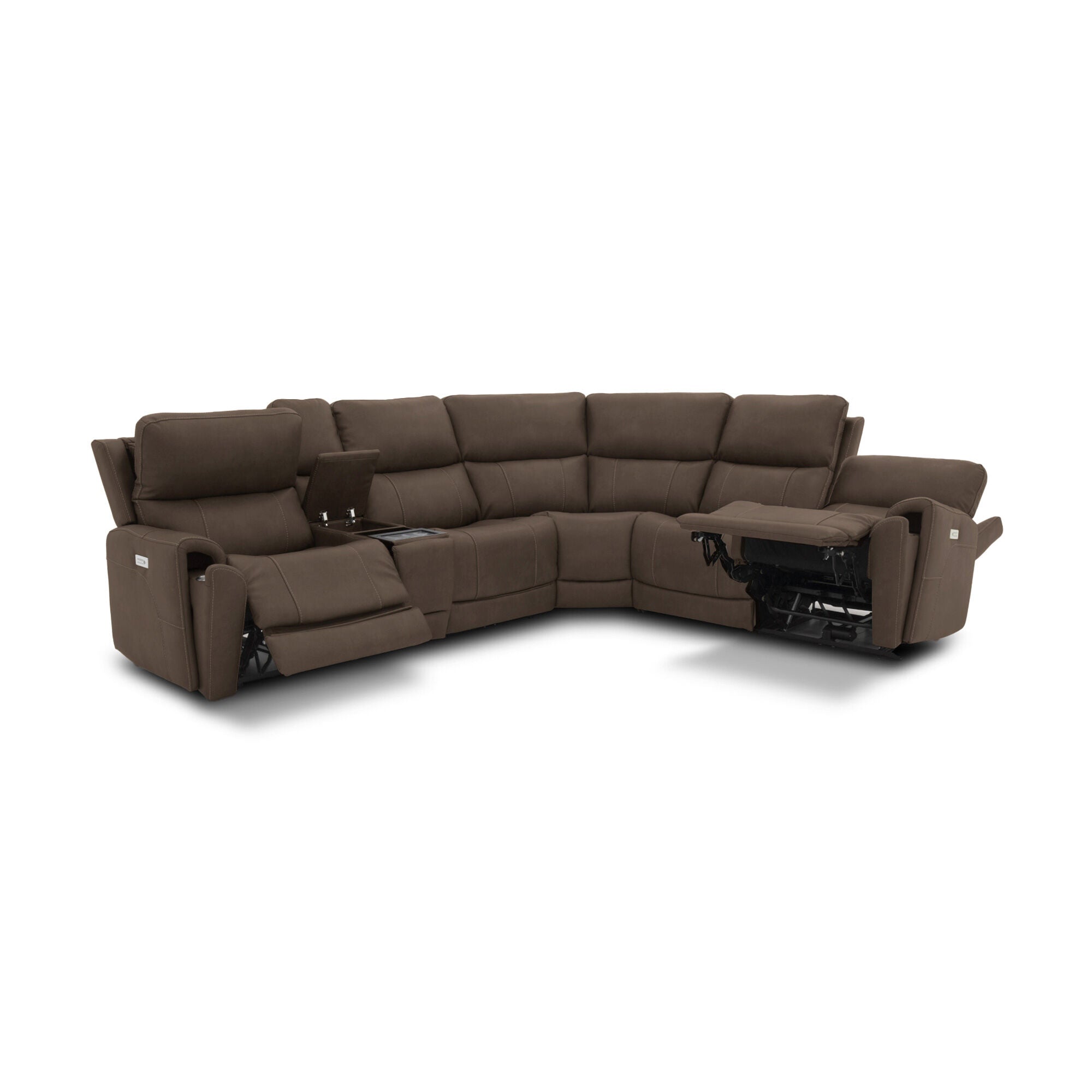 Dylan 6 Piece Sectional with 2 Power Ends and 2 Power