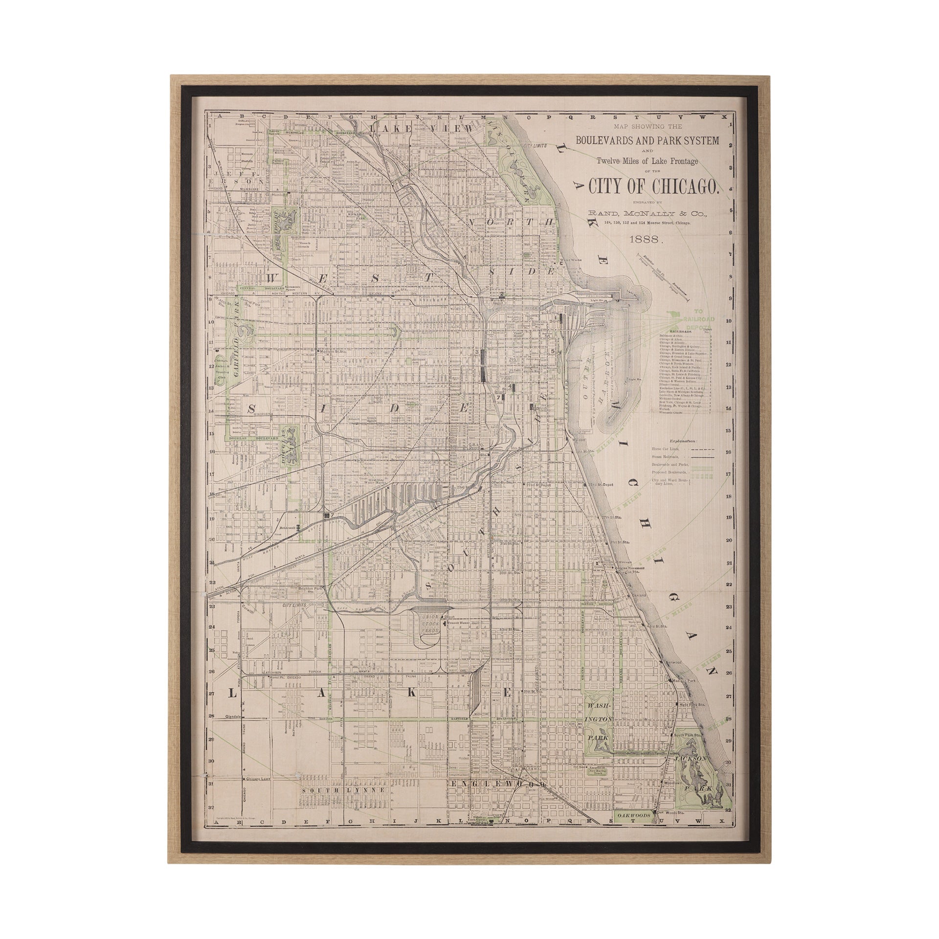 Chicago Map Wall Art