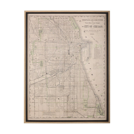 Chicago Map Wall Art QK1087723