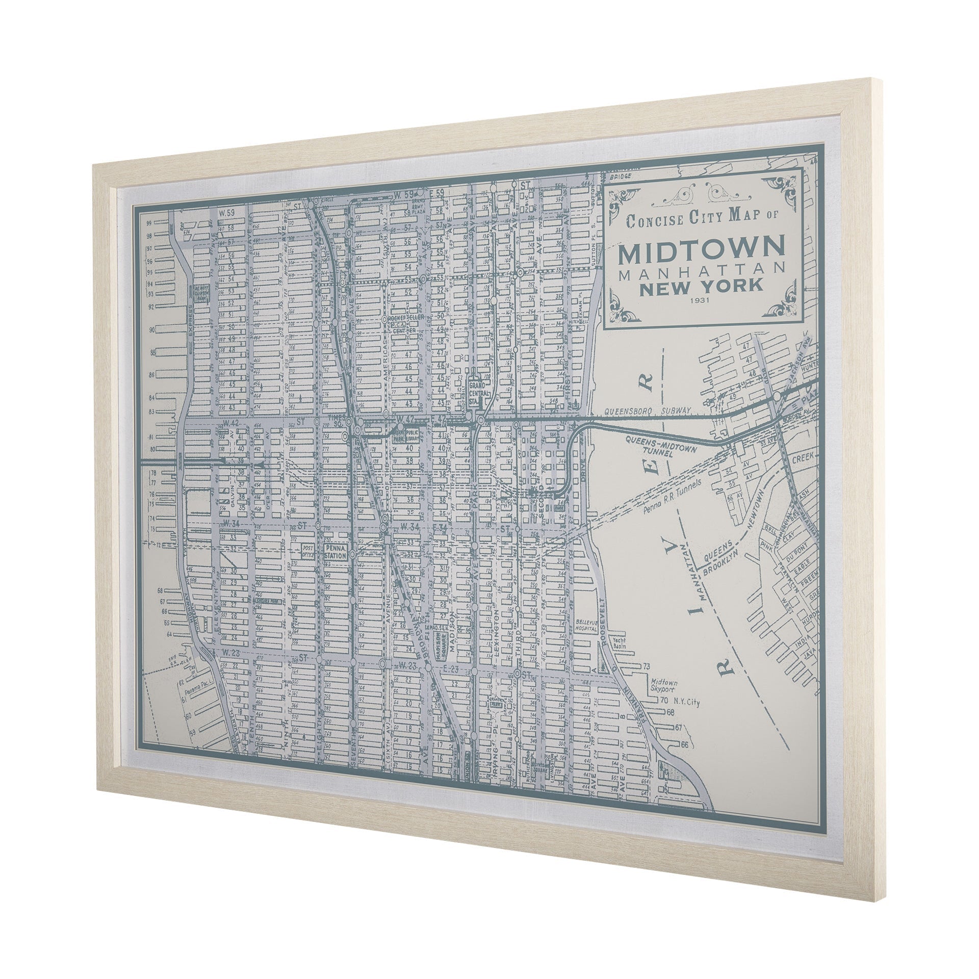 Manhattan Map Wall Art - Thumbnail 2