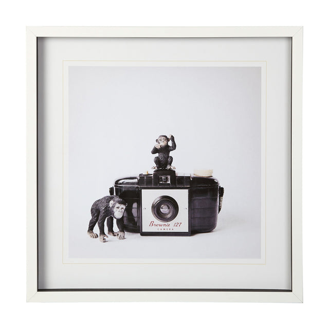 Monkeys Black Wall Art QK1087727