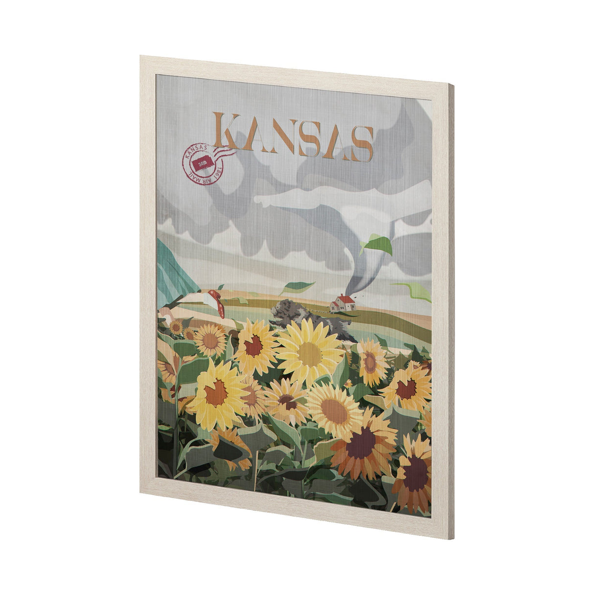 Front right view of Kansas Go Wall Art