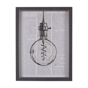 Vintage Page II Black Wall Art QK1087732