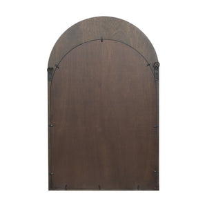 Back view of Celeste Dark Brown Wall Mirror