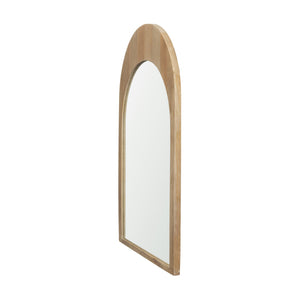 Side view of Celeste Light Brown Wall Mirror