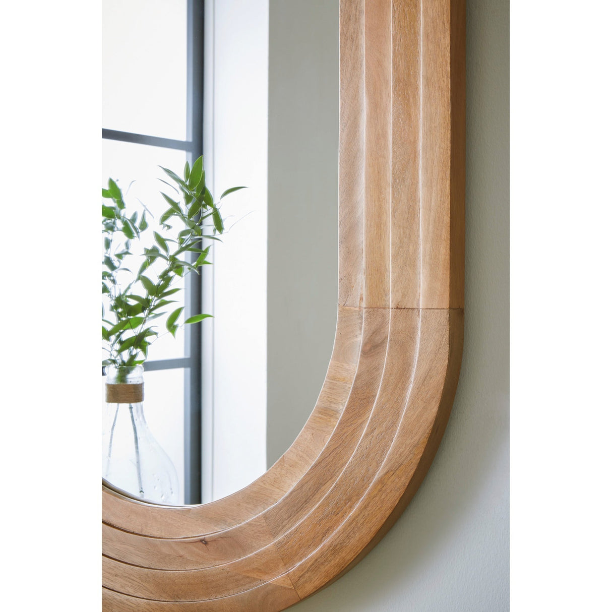 Detail view of Daverly Brown Accent Mirror
