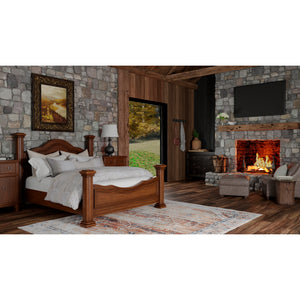 A room setting featuring Melrose Rust 8x10 Rug